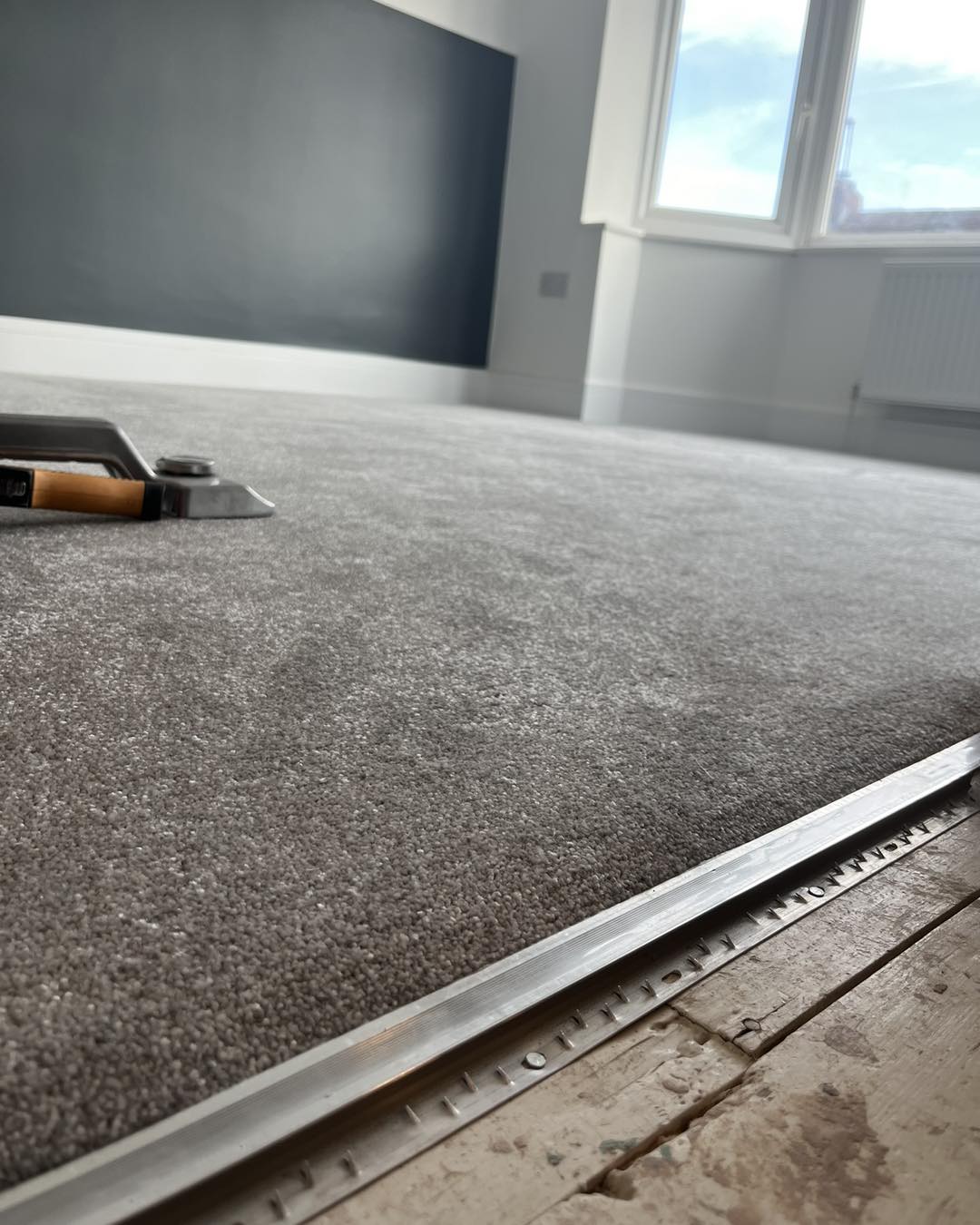 Carpet fitting in progress Exeter