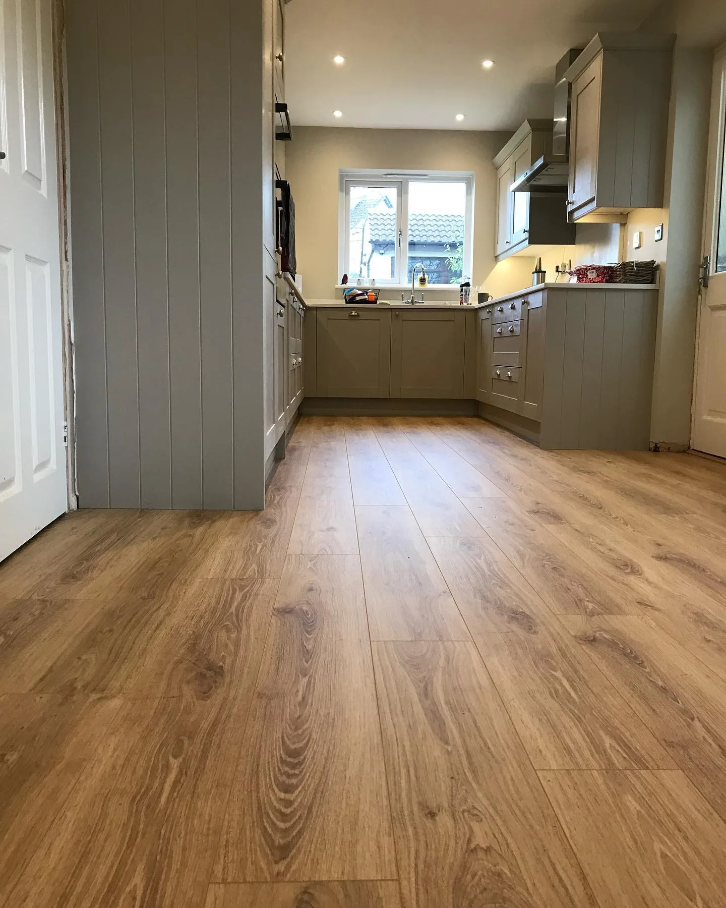 Laminate flooring installed in kitchen Exeter